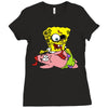 zombie spongebob Ladies Fitted T-Shirt