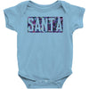 santa colorful glitter Baby Bodysuit