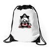pirate panda Drawstring Bags