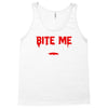 bite me halloween vampire teeth Tank Top