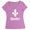 quebec canada Women's Triblend Scoop T-shirt
