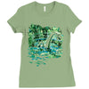 water lilies and nessy Ladies Fitted T-Shirt