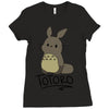 totoro Ladies Fitted T-Shirt