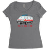 how i roll ambulance Women's Triblend Scoop T-shirt