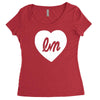 little mix logo heart Women's Triblend Scoop T-shirt