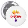 Alpha Omicson Pi Pin-back button