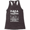 papa und tochter Racerback Tank