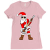 rock star santa claus father christmas Ladies Fitted T-Shirt