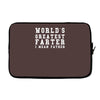 world's greatest farter funny Laptop sleeve