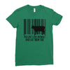 you can't love animals and eat them too! Ladies Fitted T-Shirt