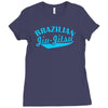 brazilian jiu jitsu  mma boxen fight Ladies Fitted T-Shirt