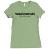 national sarcasm society funny t shirt college s 3xl Ladies Fitted T-Shirt