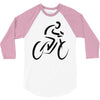 bike rider biker cyclist 3/4 Sleeve Shirt