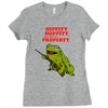 hippity hoppity get off my property Ladies Fitted T-Shirt