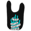 not what i am Baby Bibs