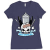 skull emblem Ladies Fitted T-Shirt