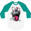 scary skull 3/4 Sleeve Shirt