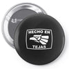 hecho en tejas Pin-back button