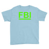 mens fbi print casual slim Youth Tee