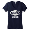 geek zone Women's V-Neck T-Shirt