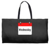 title of day of the week wednesday day of the week Weekender Totes