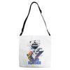 who loves golden retriever. Adjustable Strap Totes
