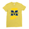 indiana for michigan Ladies Fitted T-Shirt