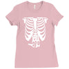 beer belly xray skeleton funny Ladies Fitted T-Shirt