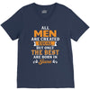 All Men Are Created Equal But Only The Best Are Born In June V-Neck Tee