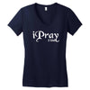 i pray 2 god Women's V-Neck T-Shirt