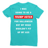i was going to be a trump voter for halloween but my head wouldn't fit Ladies Fitted T-Shirt