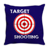 target shooting Throw Pillow