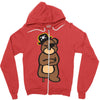pirate bear Zipper Hoodie