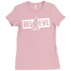 believe big foot sasquatch bigfoot Ladies Fitted T-Shirt