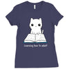 learning how to adul Ladies Fitted T-Shirt