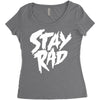 Stay Rad Women's Triblend Scoop T-shirt