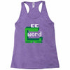 word muncher Racerback Tank