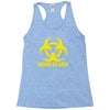 biohazard emo gamer cool rock music Racerback Tank