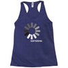 buffering  funny retro loading computer console fashion party Racerback Tank
