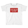 I Don't See You In My Dreams Anymore Toddler T-shirt