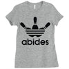 the dude abides Ladies Fitted T-Shirt