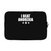 i beat anorexia Laptop sleeve