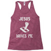 jesus drives me Racerback Tank