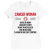 Cancer Woman Ladies Fitted T-Shirt