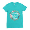 Happy Father's Day Ladies Fitted T-Shirt