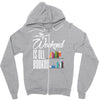 my weekend is all booked Zipper Hoodie