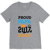 Class of 2017 Proud Papa Graduation V-Neck Tee