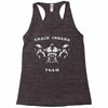 train insane Racerback Tank