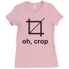 oh crop Ladies Fitted T-Shirt