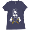lumberjack skull Ladies Fitted T-Shirt